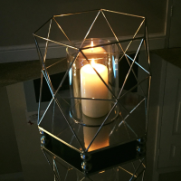 Hexagonal candle holder