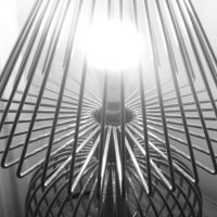 Art Deco Wire Lampbase and Shade