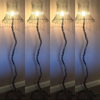 Funky  chrome standing lamp